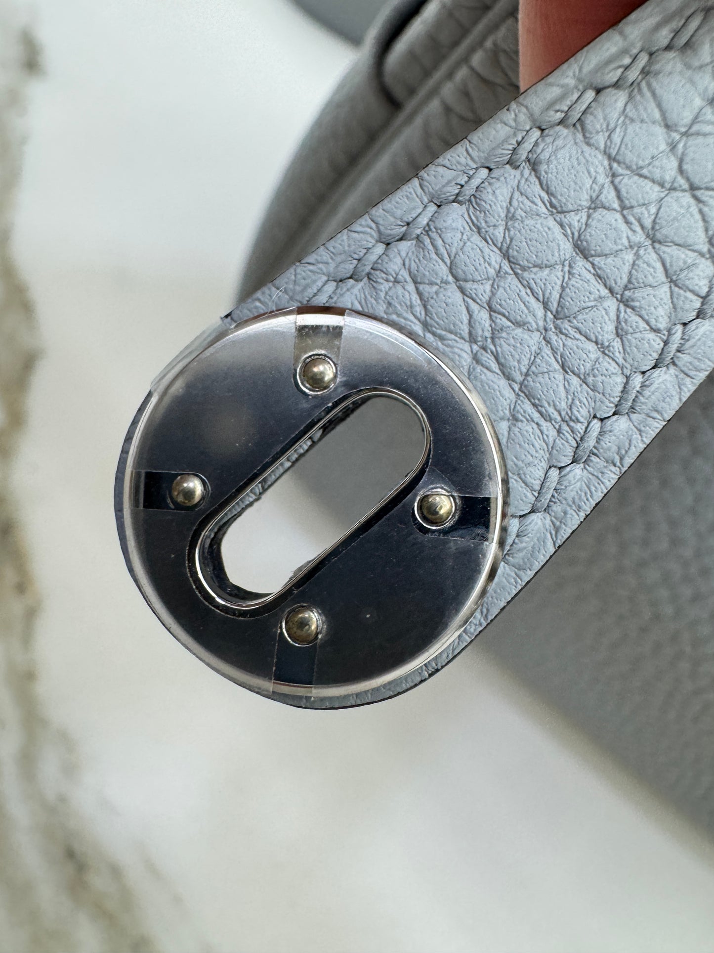 HERMES Mini Lindy II 木偶灰銀扣 TC Gris Platin PHW