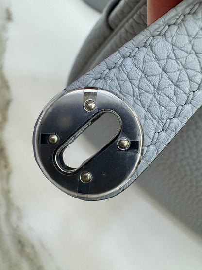 HERMES Mini Lindy II 木偶灰銀扣 TC Gris Platin PHW