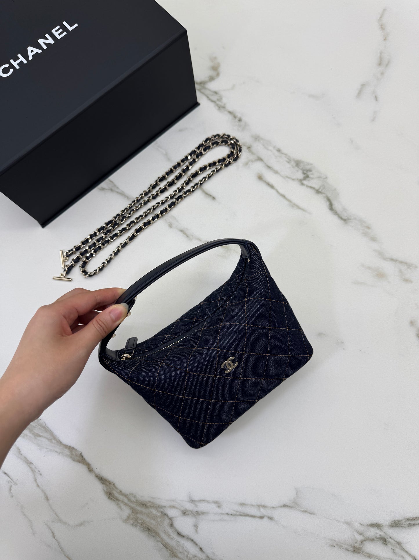 CHANEL 26P牛仔飯盒包