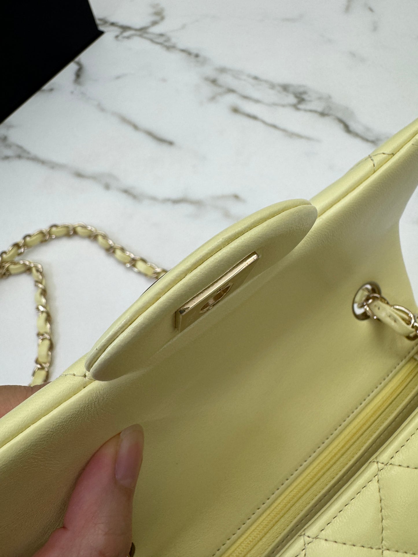 CHANEL Mini CF20 25S小雞黃 Lambskin