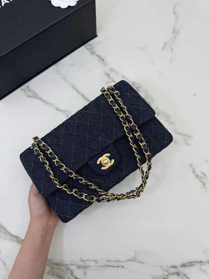 CHANEL 26P深藍牛仔 CF25 Medium