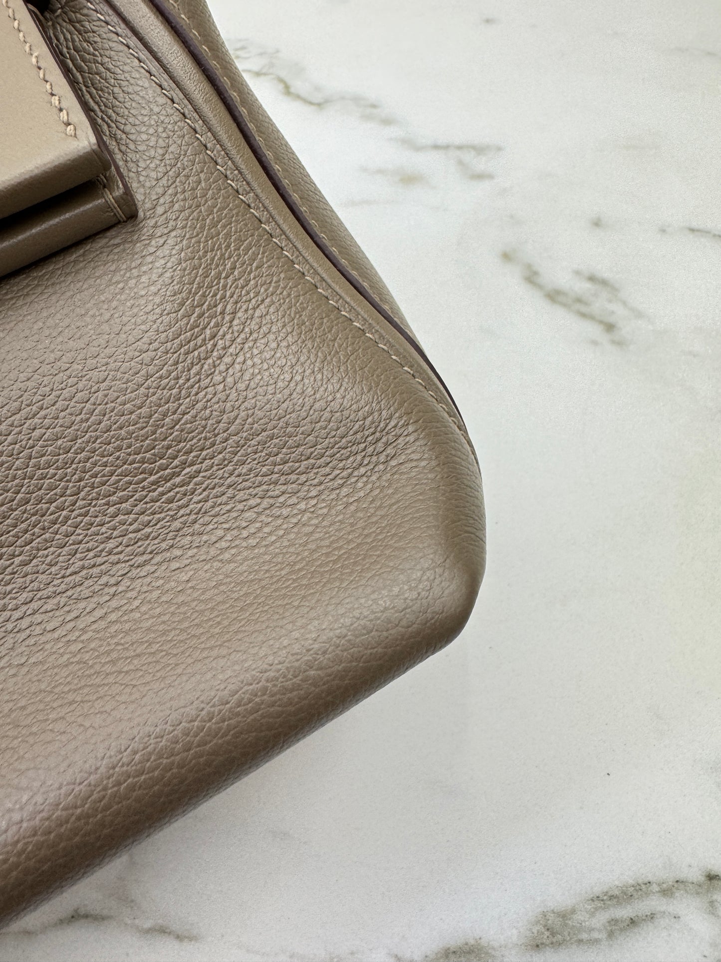 HERMES Mini 2424 大象灰金扣 Evercolor Etoupe GHW