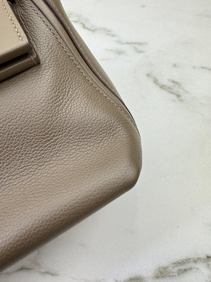 HERMES Mini 2424 大象灰金扣 Evercolor Etoupe GHW