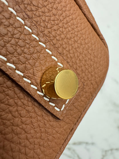 HERMES Birkin 25 金棕色金扣 Togo Gold GHW