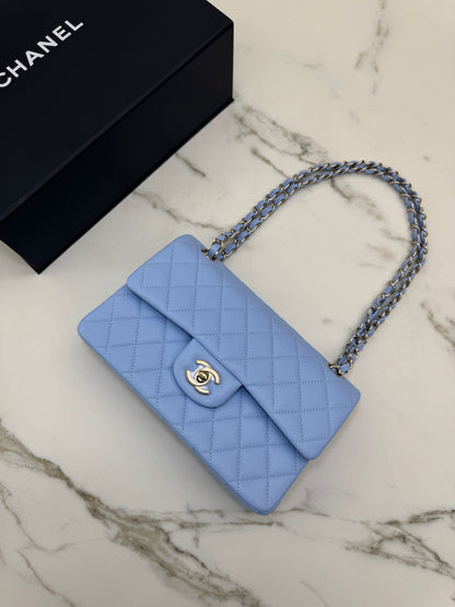 CHANEL CF23 Small 23P粉藍色