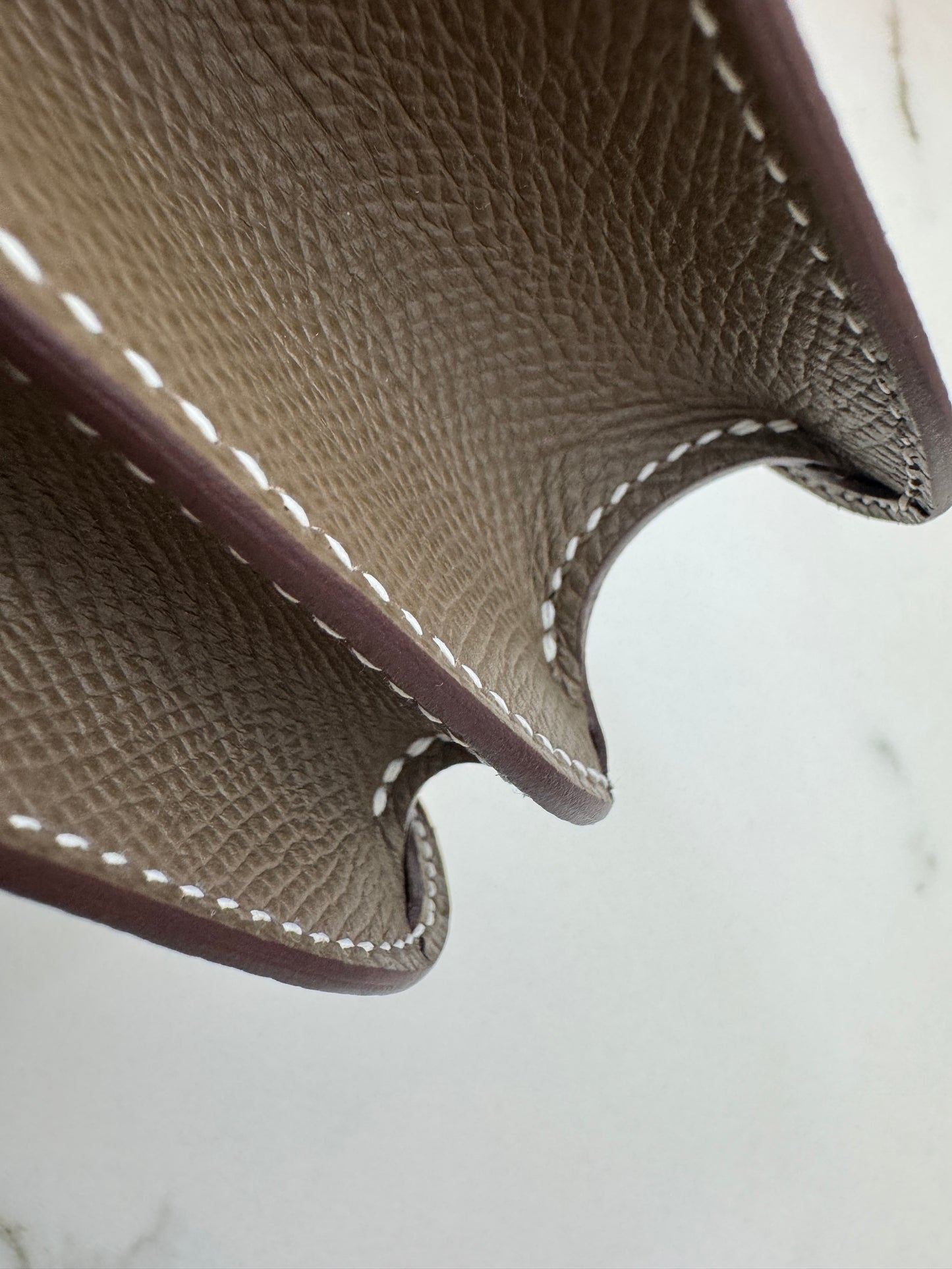 HERMES Mini Constance 大象灰 Epsom 玫瑰金扣