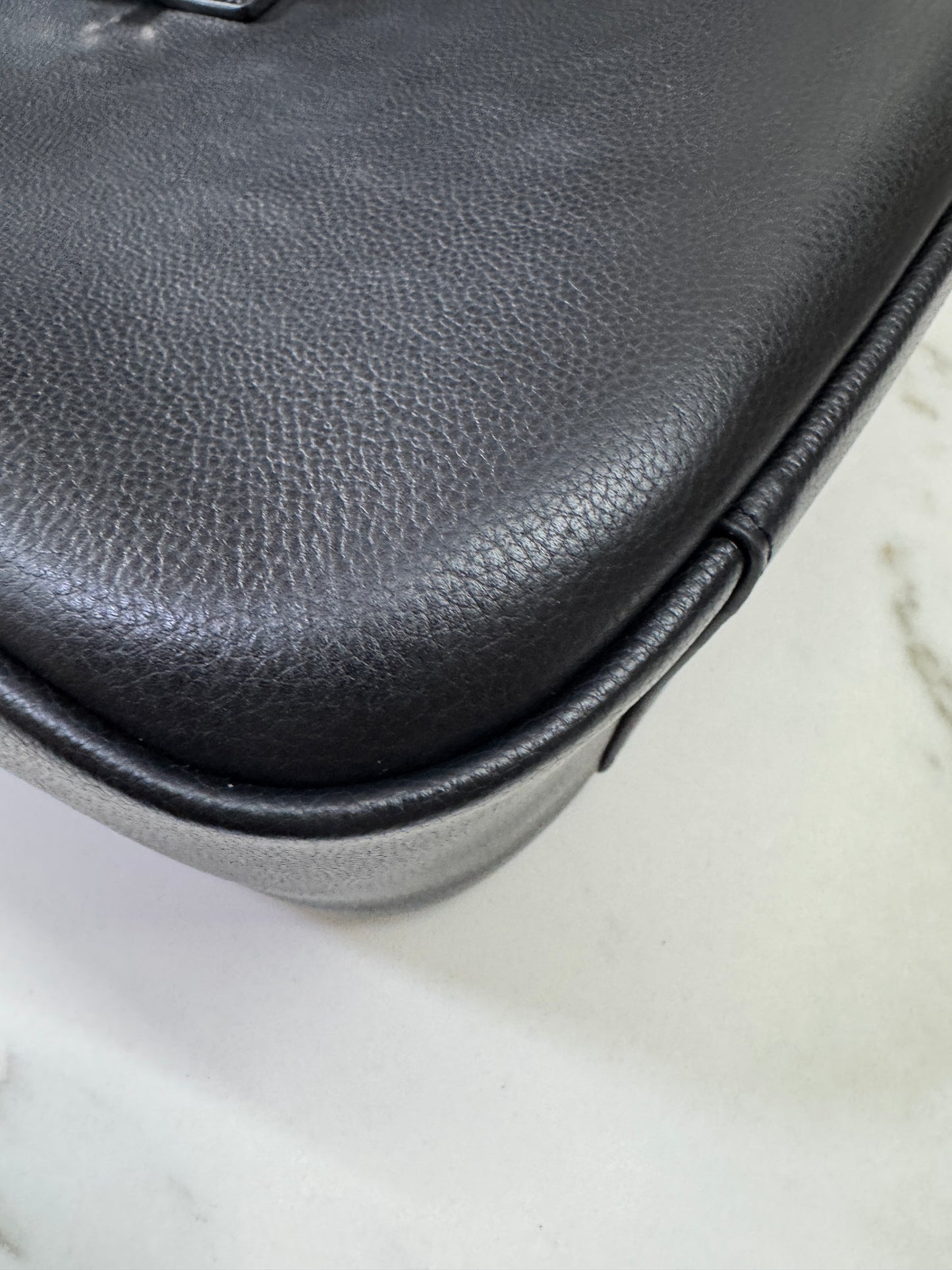 YSL LE 5 A 7 Hobo 黑銀 Large
