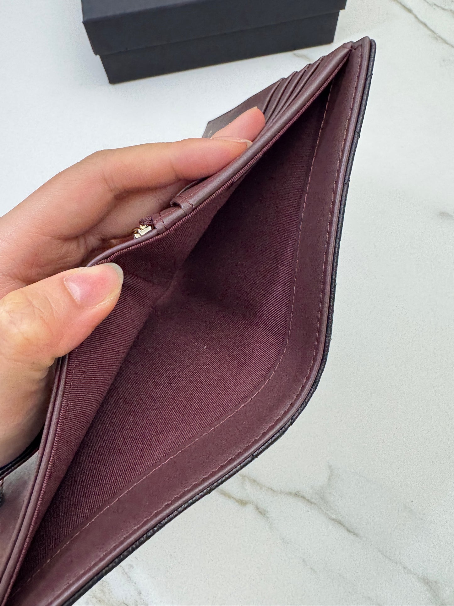 CHANEL Passport Holder 黑金牛 Black Caviar Calfskin