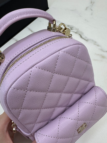 CHANEL Mini Backpack 小書包 24A粉紫色