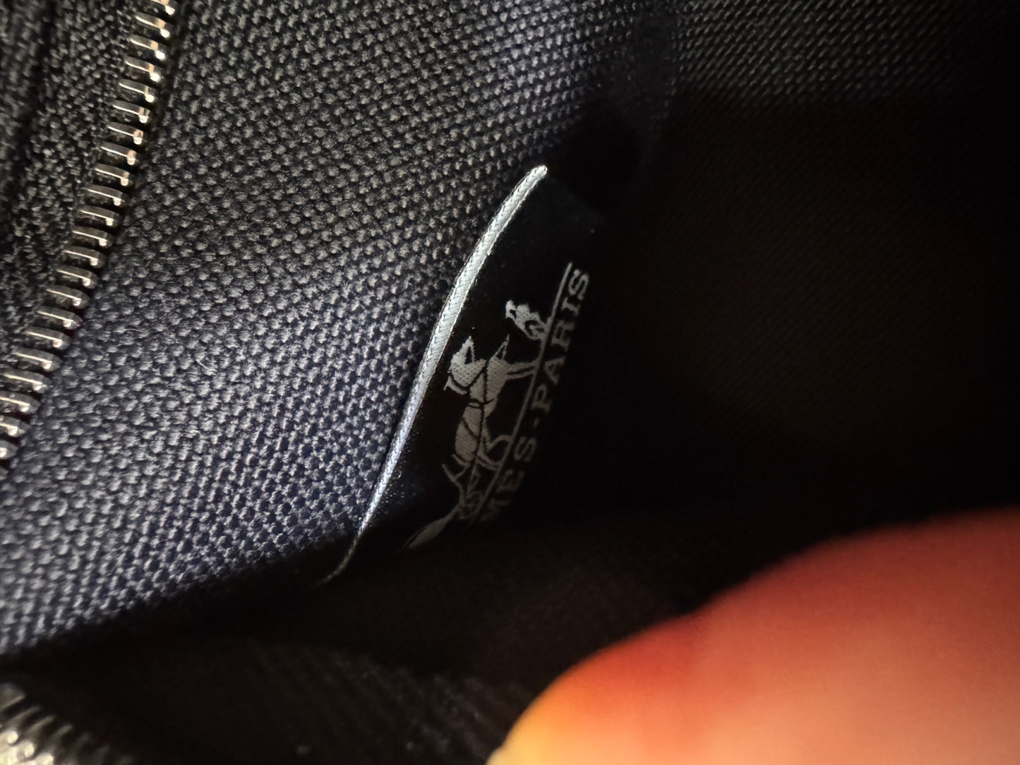 HERMES Mini Herbag 黑銀