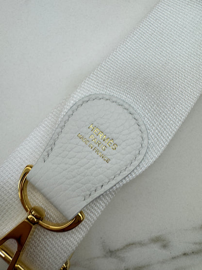 HERMES Evelyn29 新白色金扣 0U New White GHW