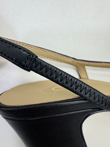 CHANEL Slingback 黑色羊皮