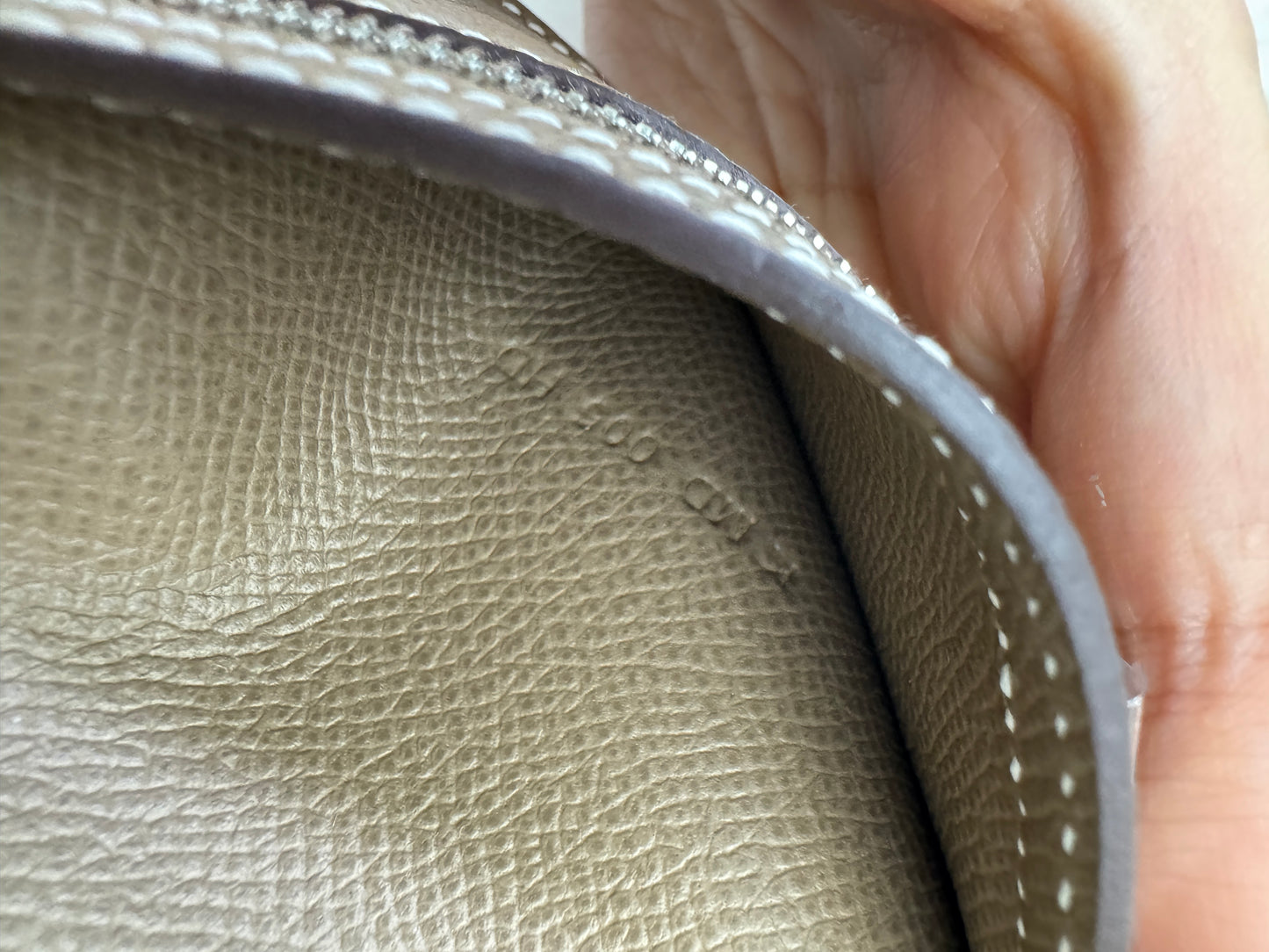 HERMES Bearn Wallet 三摺錢包 大象灰銀扣