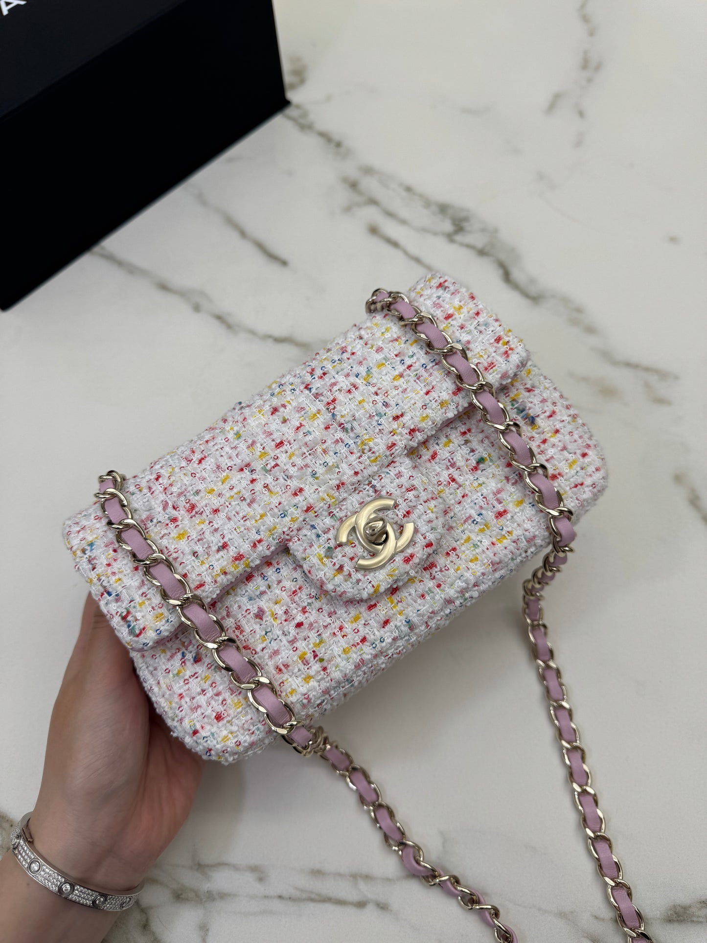 CHANEL 25P Mini CF20 毛呢 Tweed