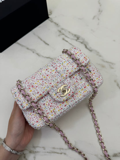 CHANEL 25P Mini CF20 毛呢 Tweed