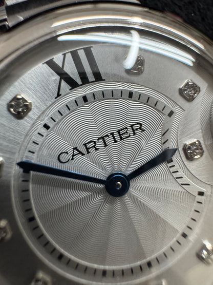 CARTIER Blue Balloon 33mm 鑽石盤【天然真鑽】