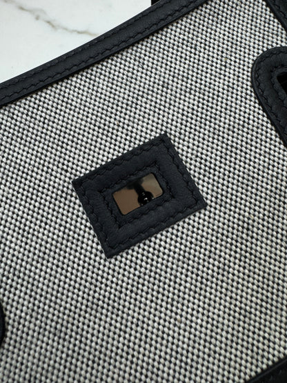 HERMES Mini Jypsiere 熊貓帆布 Swift/ Canvas