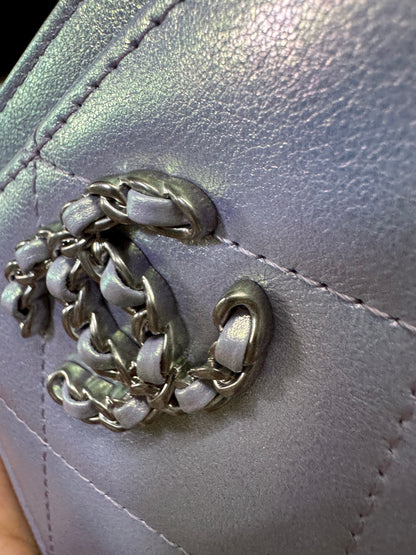 CHANEL 19卡包 22P人魚姬幻彩紫