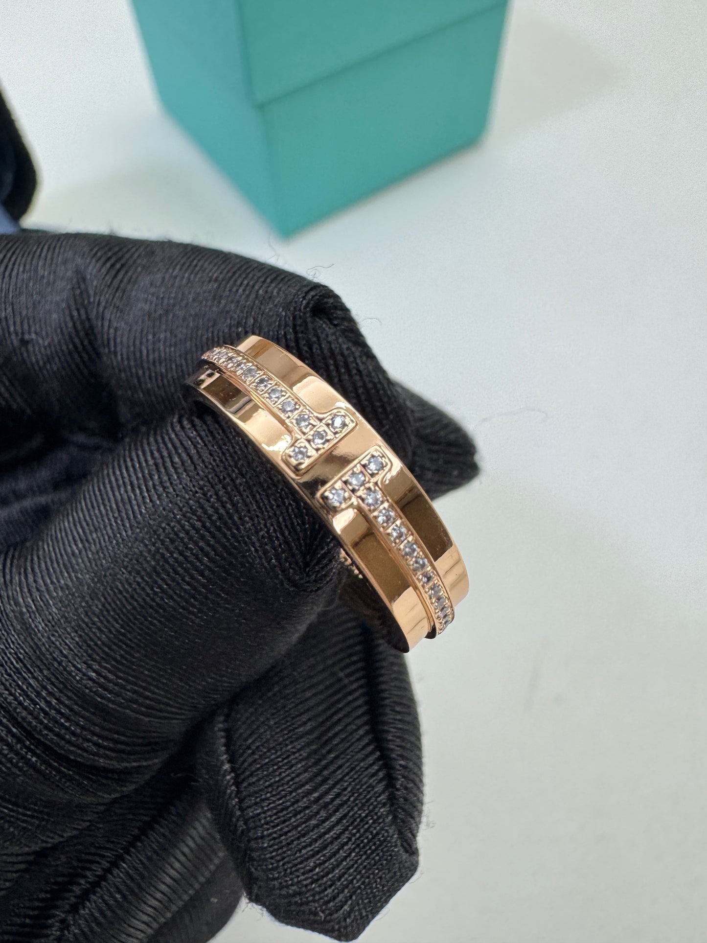 TIFFANY T1 玫瑰金戒指