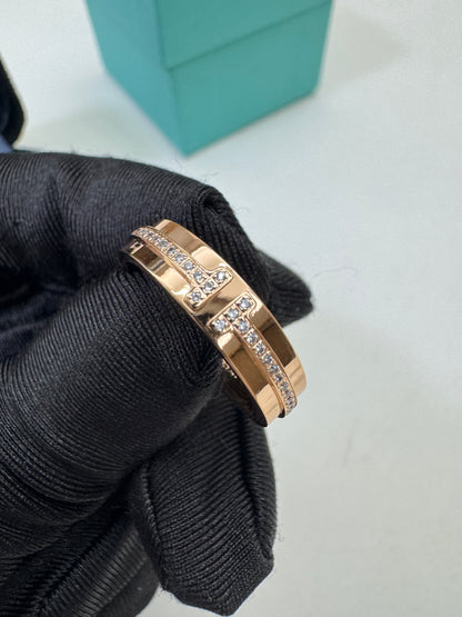 TIFFANY T1 玫瑰金戒指
