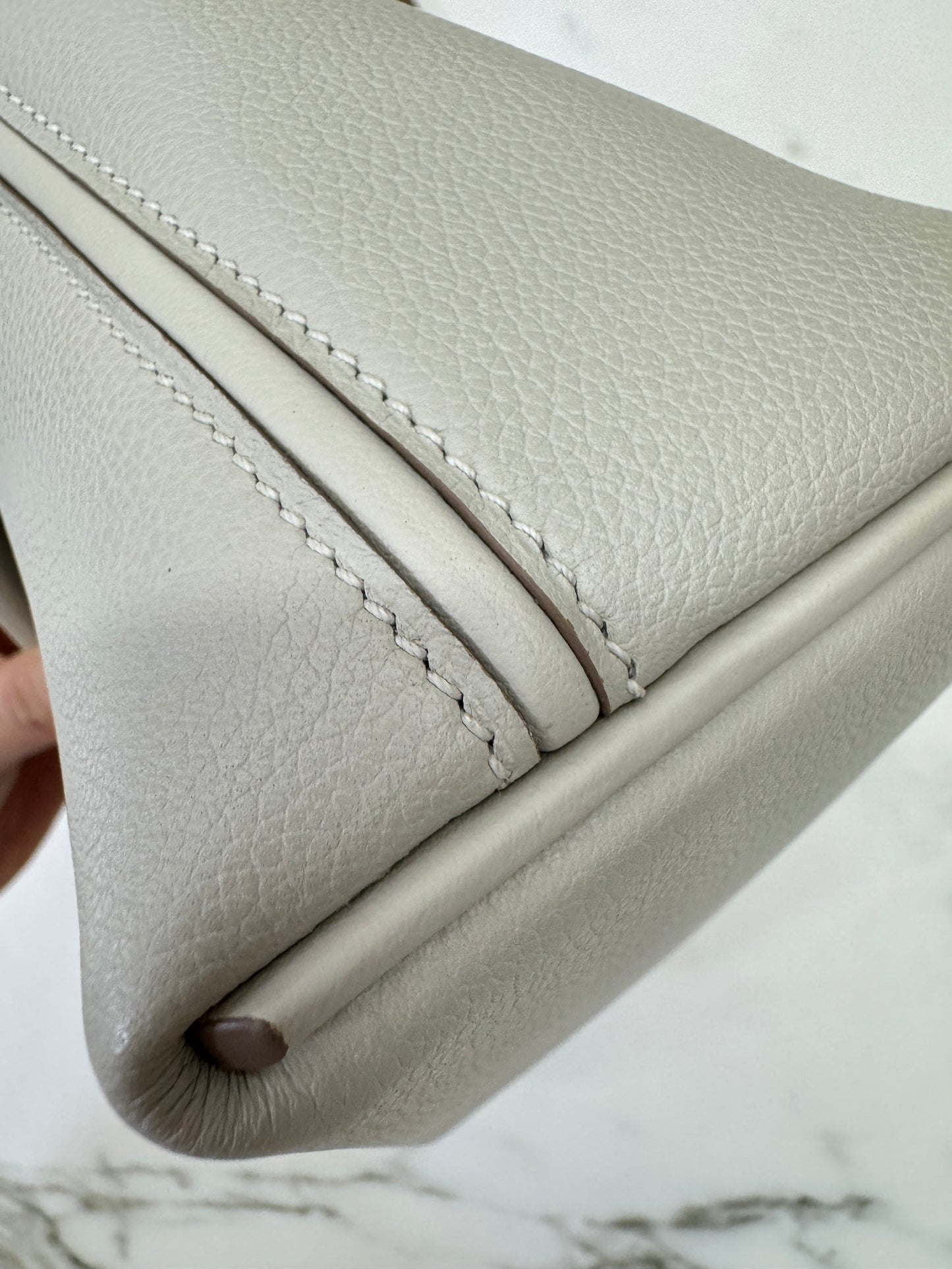 HERMES Mini 2424 冰川白金扣 Evercolor
