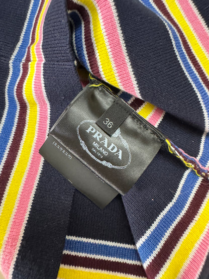 PRADA 彩色條紋針織背心