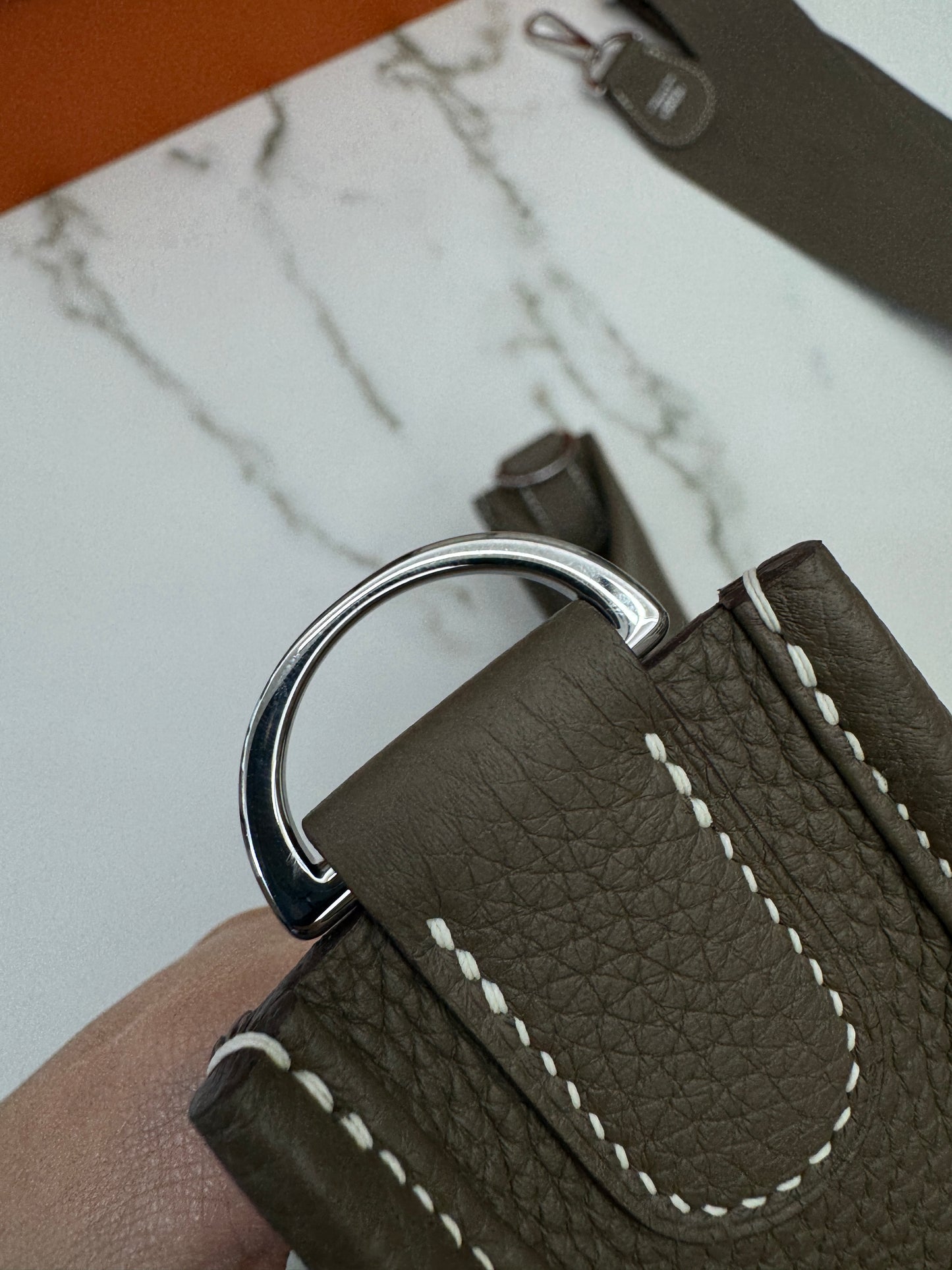HERMES Evelyne 29 大象灰銀扣