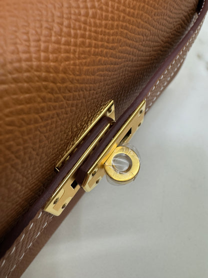 HERMES Kelly to-go 金棕色金扣 Epsom Gold GHW