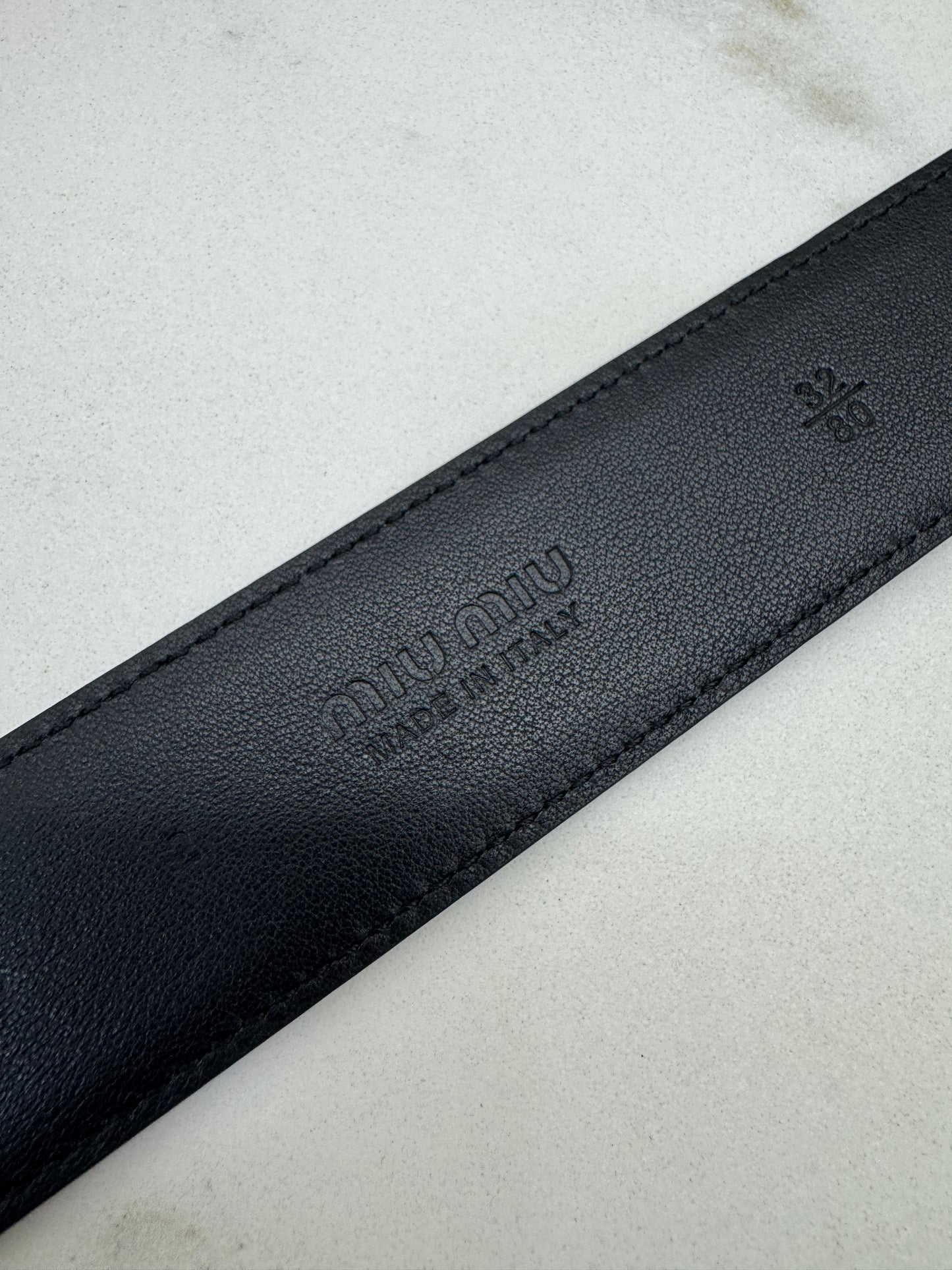 MIU MIU Belt 黑色金扣