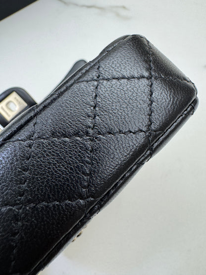 CHANEL 迷你CF包掛 黑色