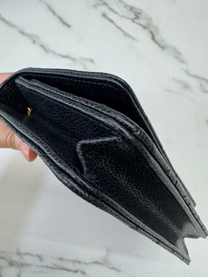 CHANEL Wallet On Chain 黑金牛 新版旋轉扣woc