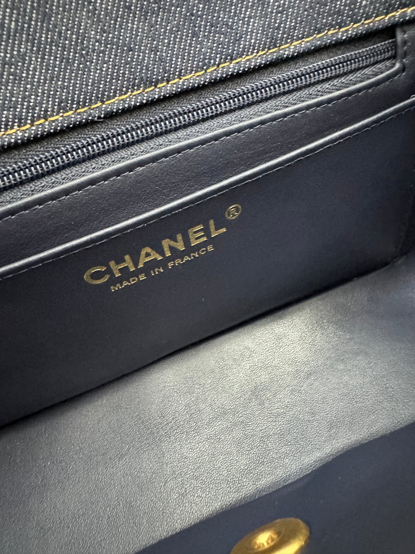 CHANEL 26P 深藍牛仔 Mini CF20