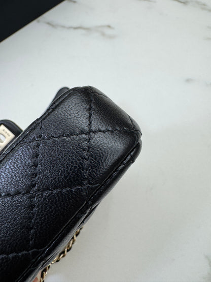 CHANEL 迷你CF包掛 黑色