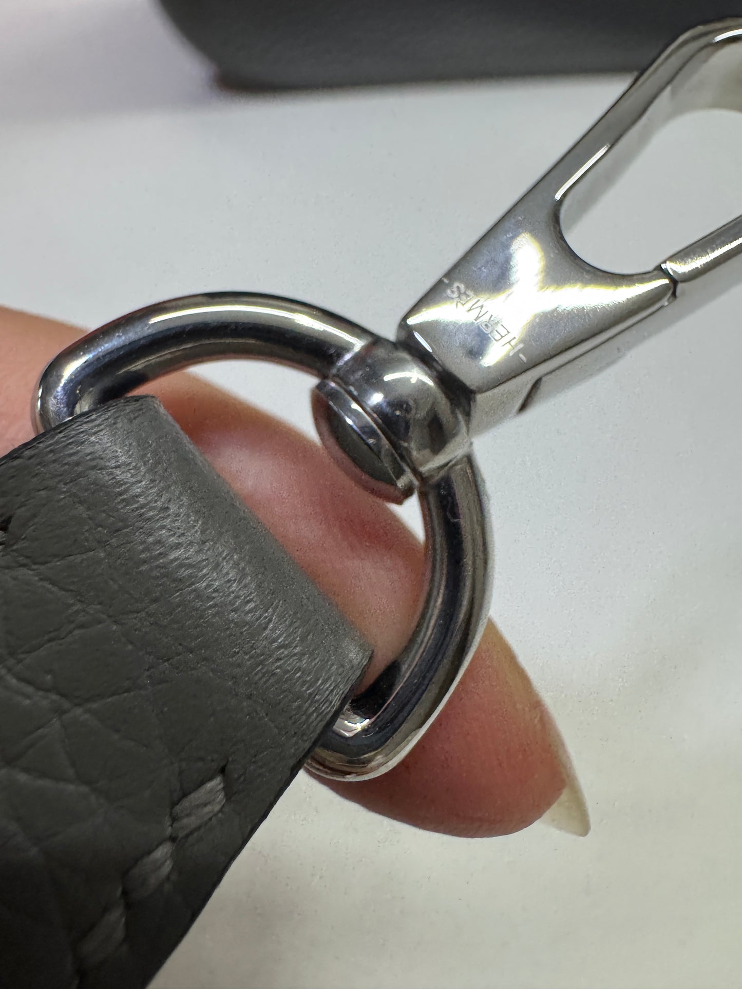 HERMES Mini Evelyn 積雨雲灰 0L Gris Meyer TC 銀扣PHW