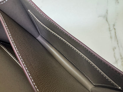 HERMES Mini Constance 大象灰山羊皮 金扣 Etoupe GHW