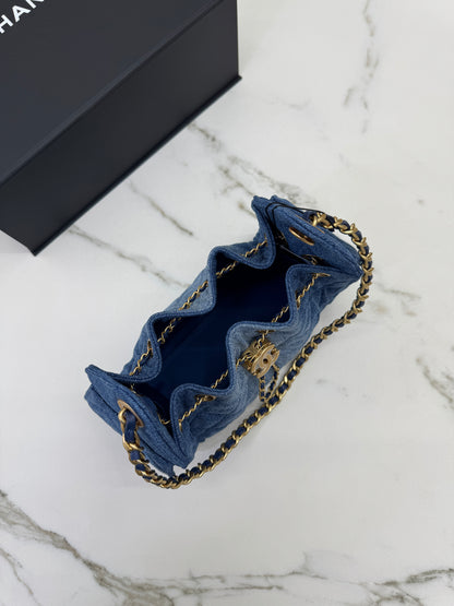 CHANEL Mini 25 Bag 藍牛仔