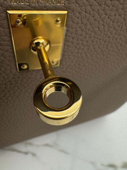 HERMES Kelly 25 斑鳩灰金扣 內縫 Togo 81 Gris Tourterelle GHW