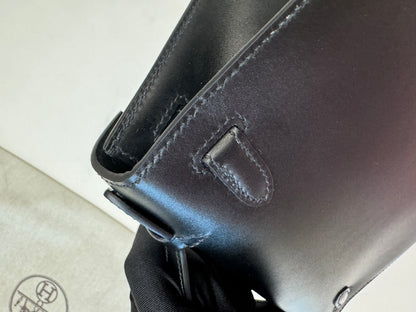 HERMES Mini Kelly I 黑金 Box皮 Kelly Pochette