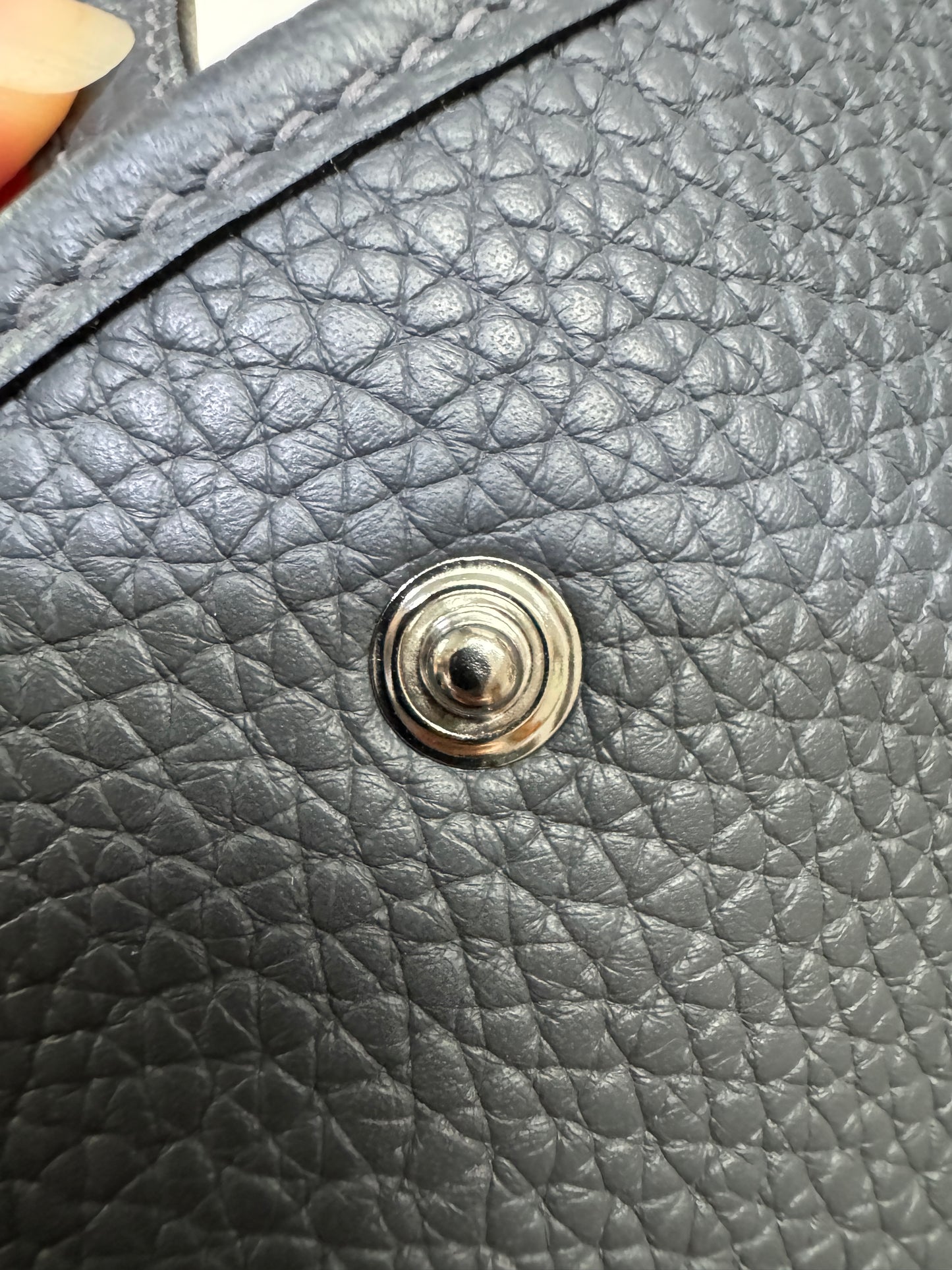 HERMES Mini Evelyn 石板灰銀扣 85 Ardoise PHW