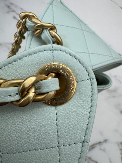CHANEL 25 Bag Small 薄荷綠