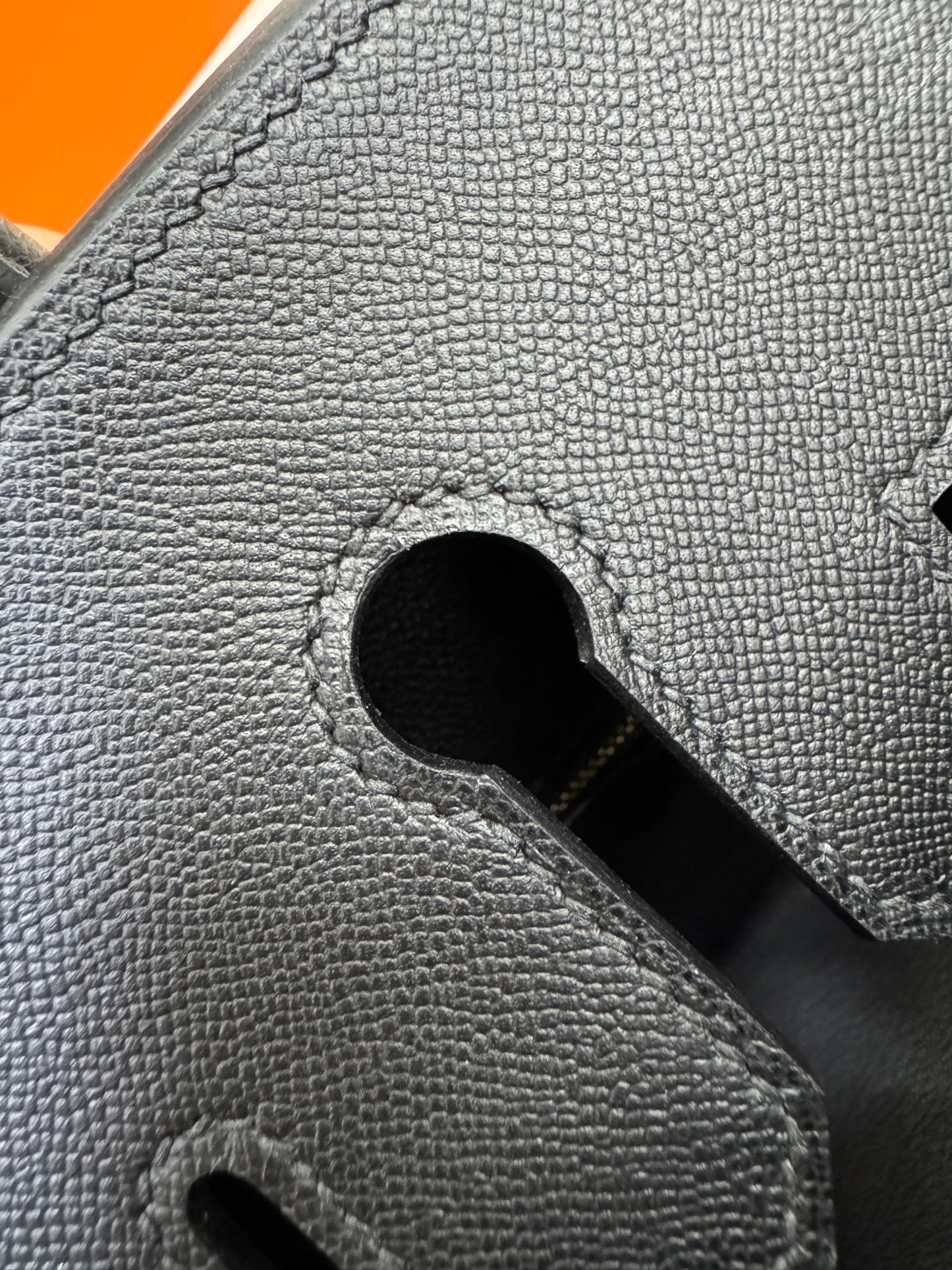 HERMES Birkin 25 黑色 Madame 拉絲金扣 89 Noir Sellier