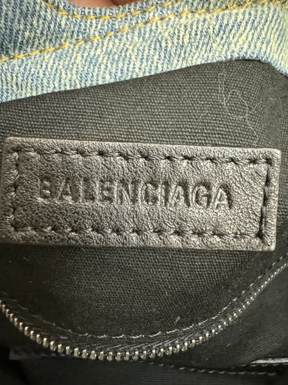 BALENCIAGA CRUSH 牛仔垃圾袋 Medium