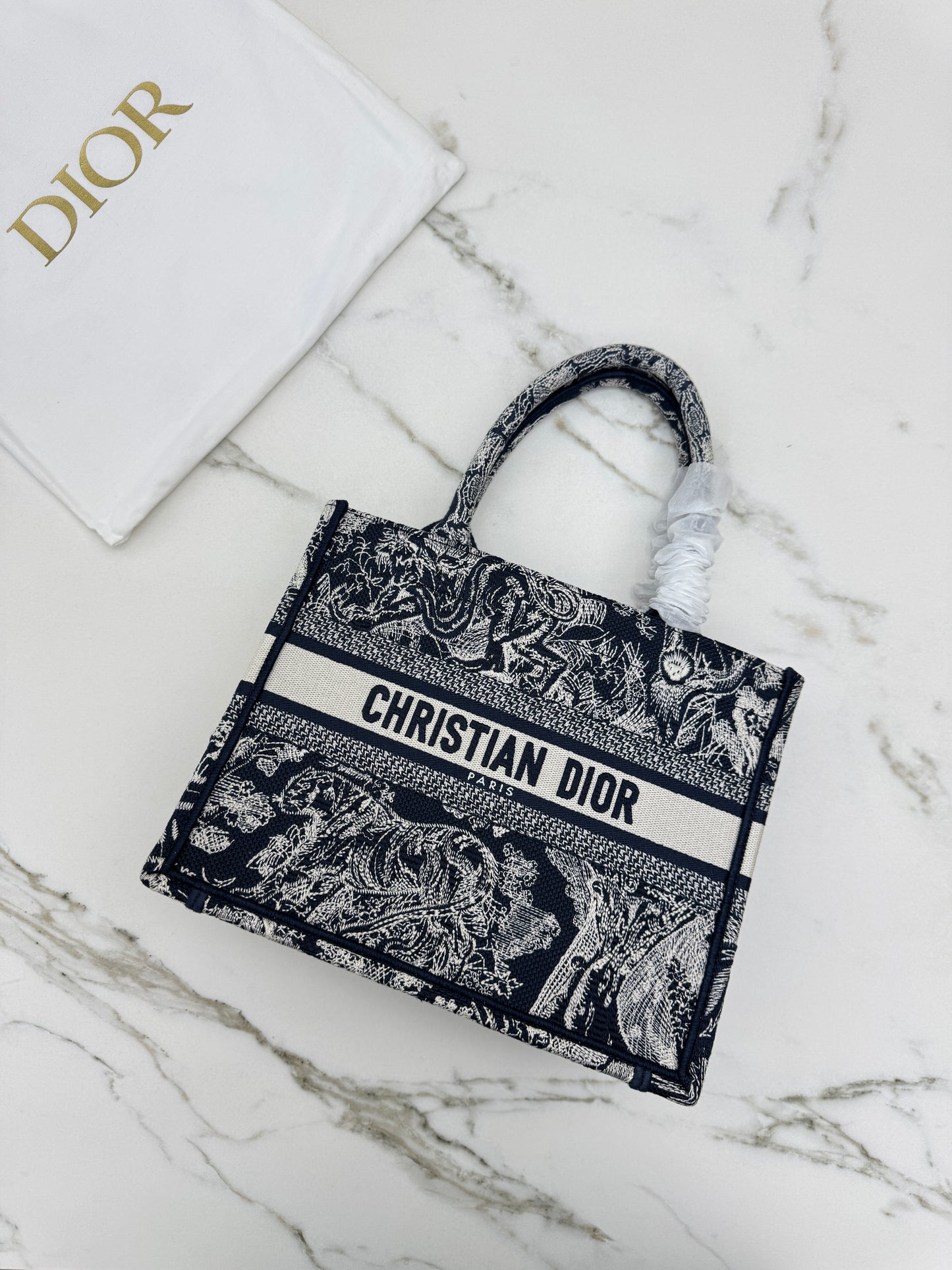 DIOR Book Tote Toile de Jouy Reverse Small