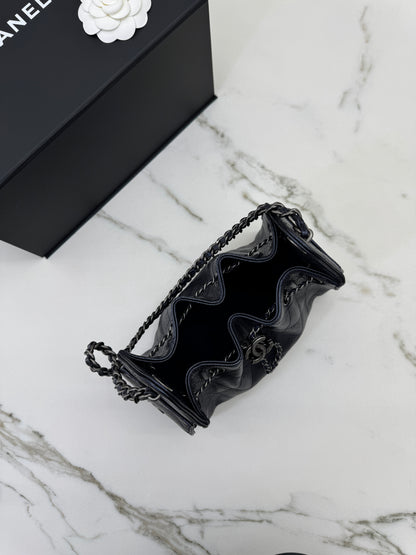 CHANEL Mini 25Bag 珠光深藍