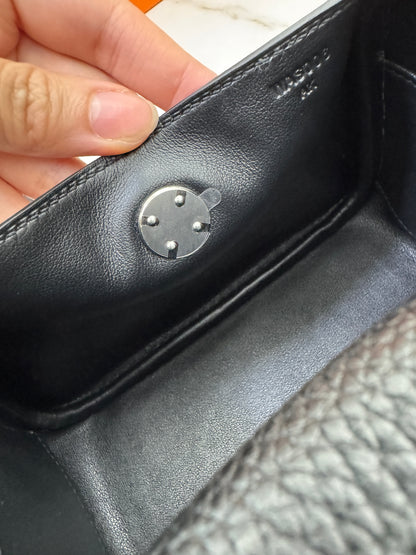 HERMES Mini Lindy 一代 黑銀 Noir PHW